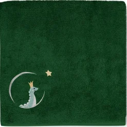 Clearance L'oiseau bateau Serviette de bain dino vert forêt personnalisable (70 x 140 cm)