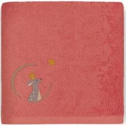 Serviette de bain Faon Fraise personnalisable (70 x 140 cm)|L'oiseau bateau