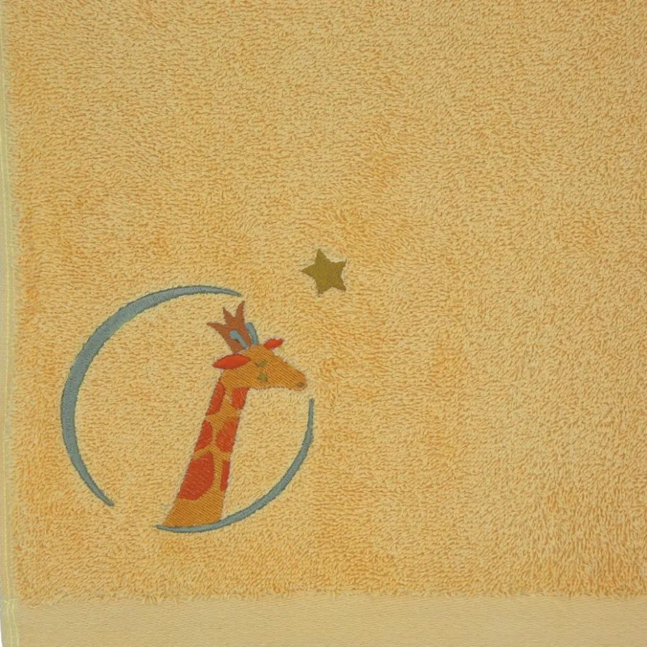 Serviette de bain Girafe Vanille personnalisable (70 x 140 cm)|L'oiseau bateau Best