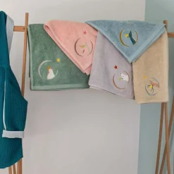 Sale L'oiseau bateau Serviette de bain grise Ours (50 x 100 cm)