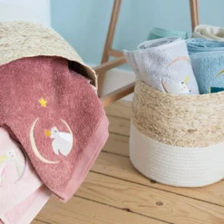 Sale L'oiseau bateau Serviette de bain grise Ours (50 x 100 cm)