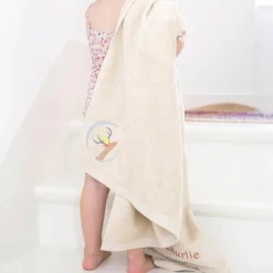 Discount L'oiseau bateau Serviette de bain jaune pâle Daim personnalisable (50 x 100 cm)