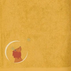 Serviette de bain lion safran personnalisable (100 x 100 cm)|L'oiseau bateau Discount