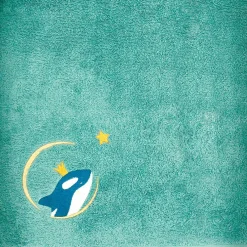 Sale L'oiseau bateau Serviette de bain orque océan personnalisable (100 x 100 cm)