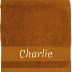 New L'oiseau bateau Serviette de bain Ourson Noisette personnalisable (70 x 140 cm)