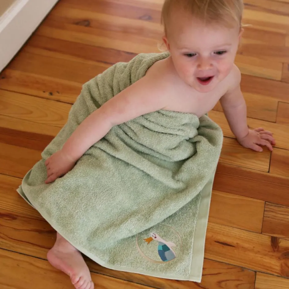 Serviette de bain tortue menthalo (70 x 140 cm)|L'oiseau bateau Hot