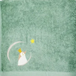 Serviette de bain vert d'eau pingouin personnalisable (70 x 140 cm)|L'oiseau bateau New