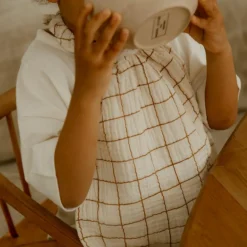 Serviette de cantine Gaze Grands Carreaux|Atelier Wagram Sale