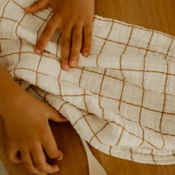 Serviette de cantine Gaze Grands Carreaux|Atelier Wagram Sale