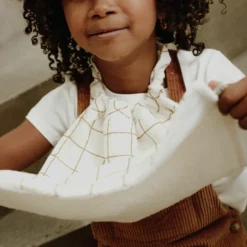 Serviette de cantine Gaze Grands Carreaux|Atelier Wagram Sale