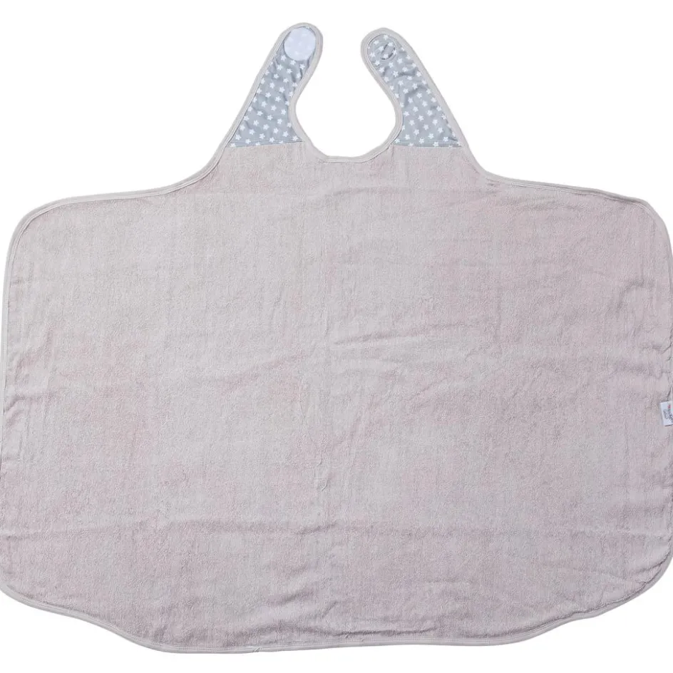New Baby to Love Serviette tablier de bain papillon grise Etoile (108 x 107 cm)