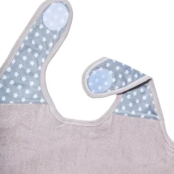 New Baby to Love Serviette tablier de bain papillon grise Etoile (108 x 107 cm)