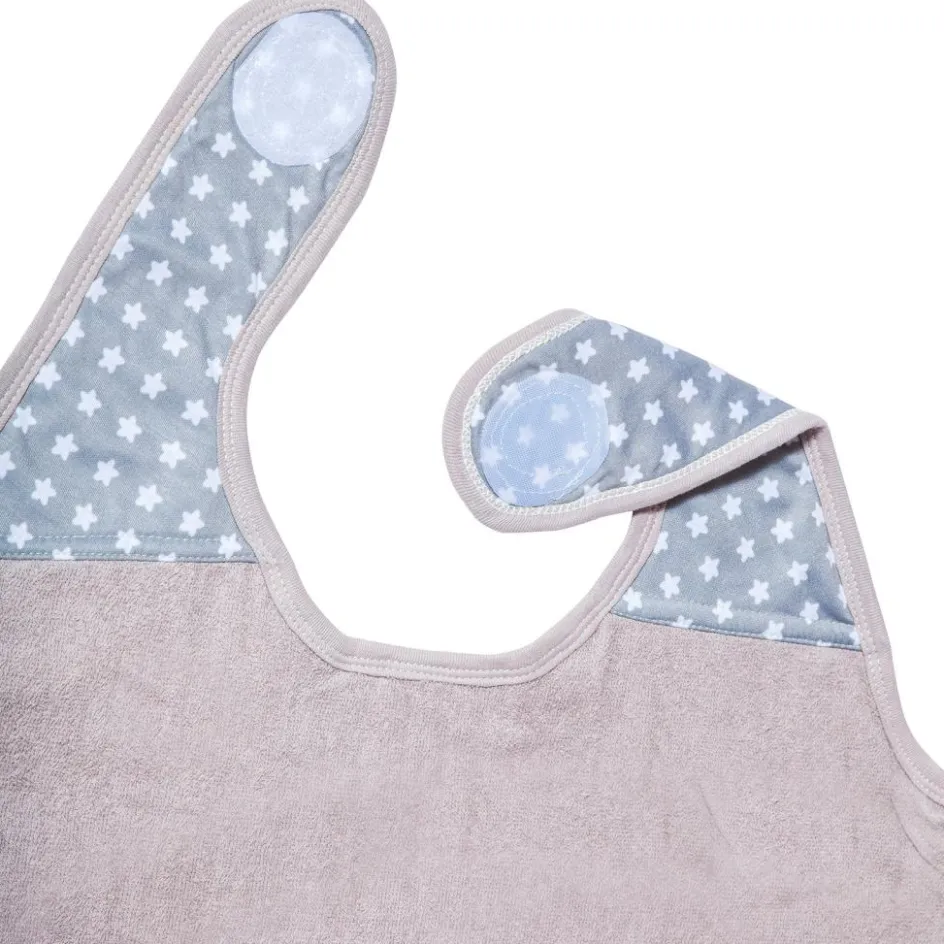 New Baby to Love Serviette tablier de bain papillon grise Etoile (108 x 107 cm)