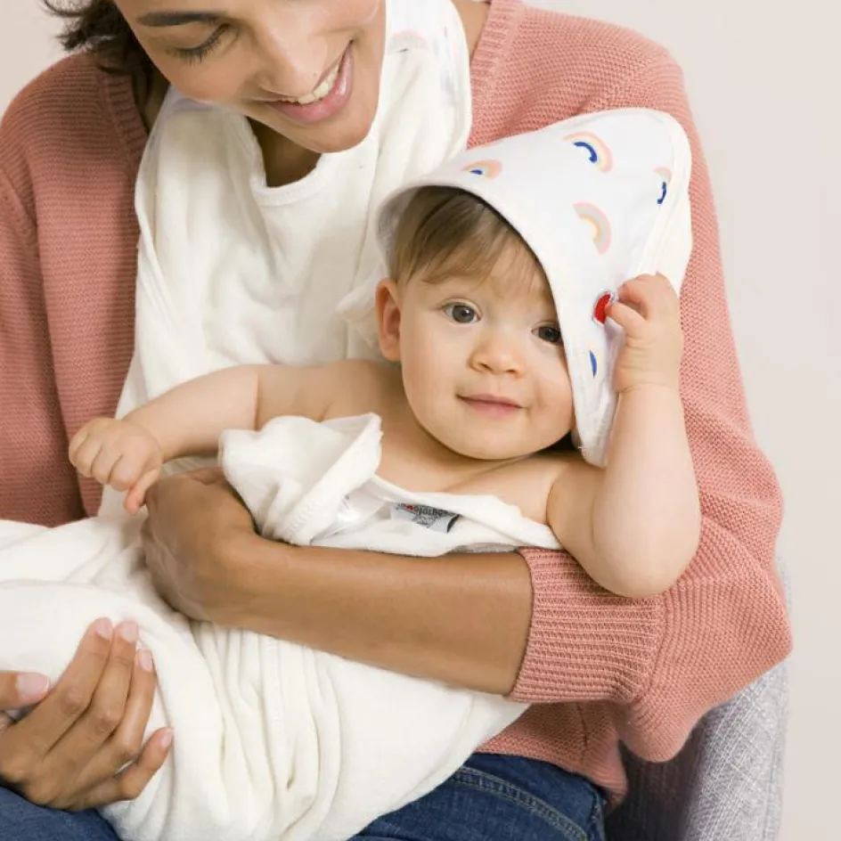 Serviette tablier de bain papillon Arc-en-ciel (108 x 107 cm)|Baby to Love Hot