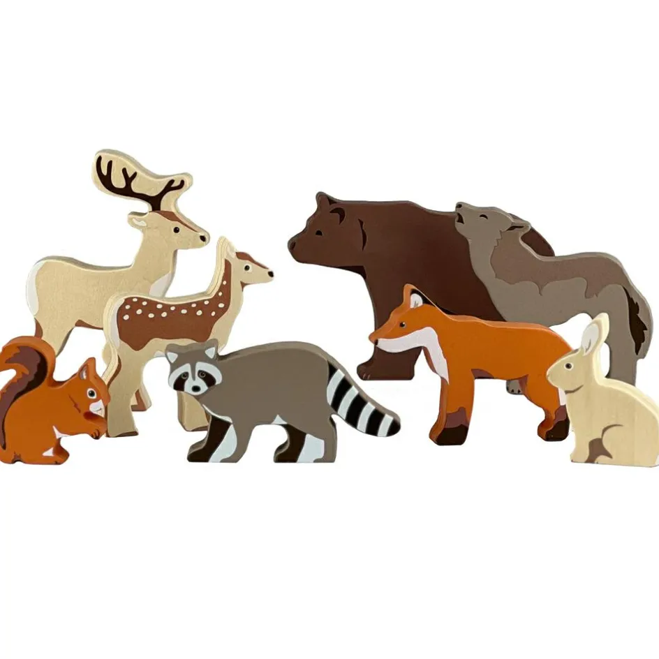 Online Egmont Toys Set 8 animaux en bois forêt