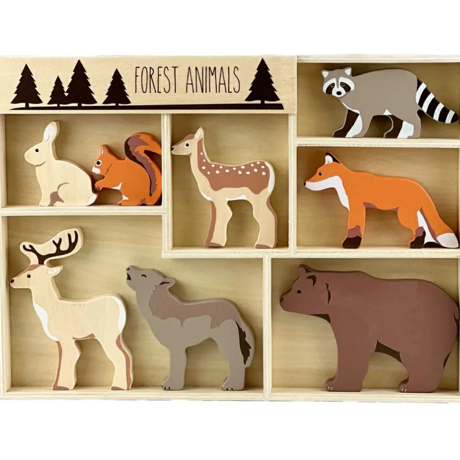 Online Egmont Toys Set 8 animaux en bois forêt
