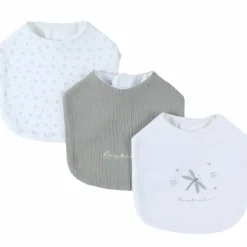 Set 3 bavoirs mousseline Smart flowers|Noukie's Hot