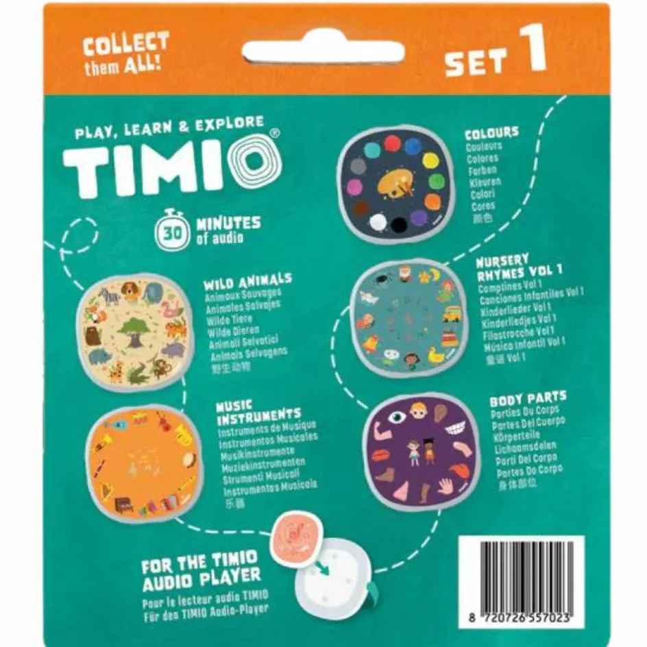 Clearance Timio Set 1 de 5 disques pour lecteur éducatif d'audio et de musique