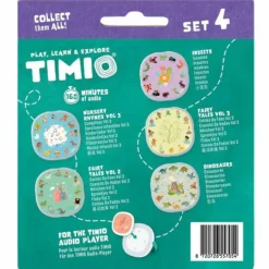 Set 4 de 5 disques pour lecteur éducatif d'audio et de musique|Timio Sale