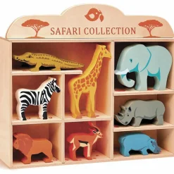 Set animaux en bois Safari|Tender Leaf Online
