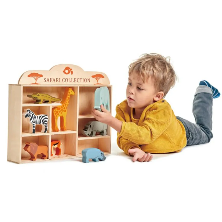Set animaux en bois Safari|Tender Leaf Online