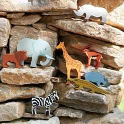 Set animaux en bois Safari|Tender Leaf Online