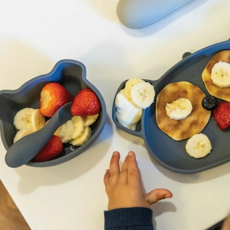 Hot TUM TUM Set bol à ventouse et cuillère en silicone Koala