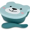 Clearance TUM TUM Set bol à ventouse et cuillère en silicone Ourson Bleu