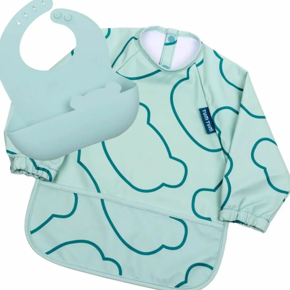 Hot TUM TUM Set de 2 bavoirs Bleu