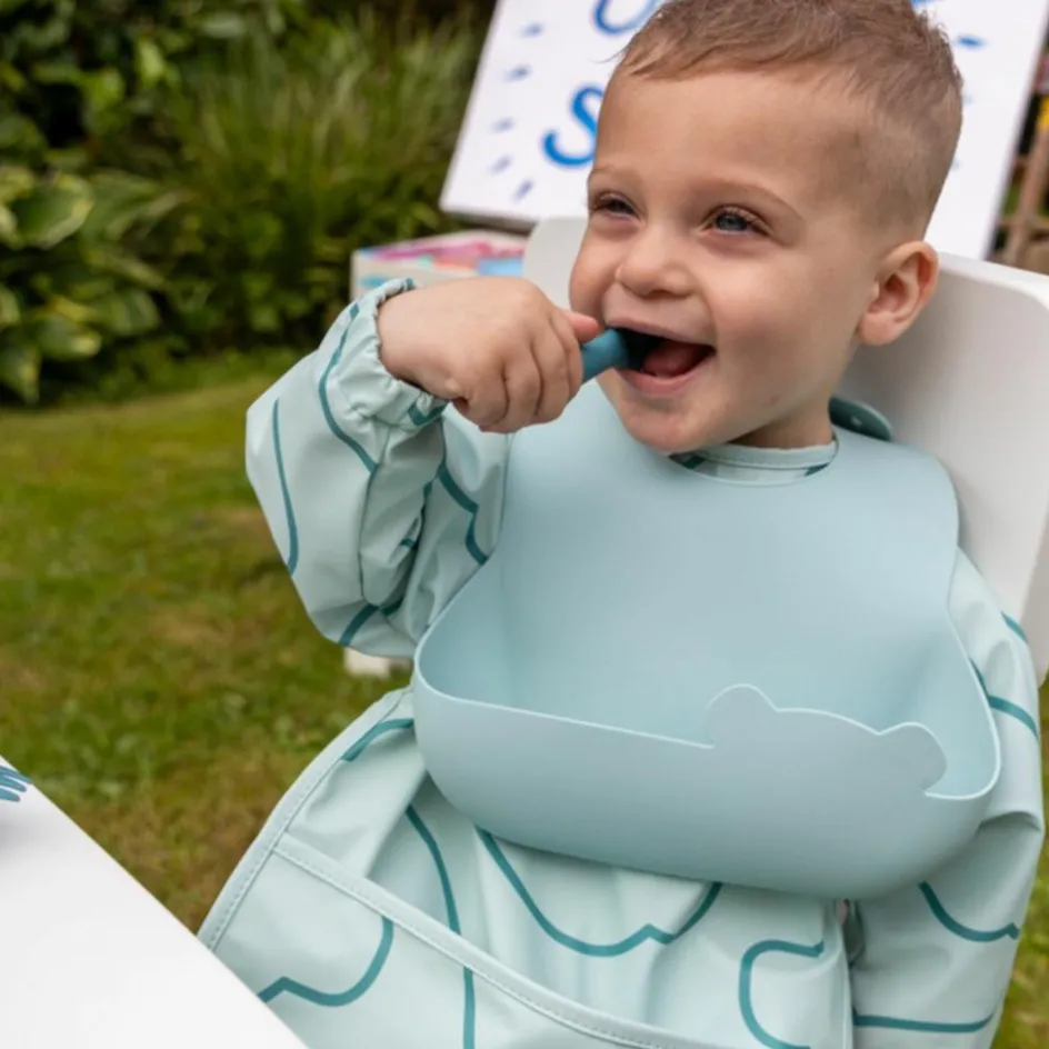 Hot TUM TUM Set de 2 bavoirs Bleu