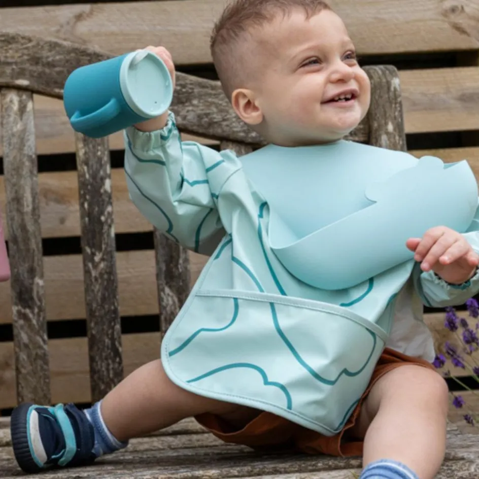 Hot TUM TUM Set de 2 bavoirs Bleu