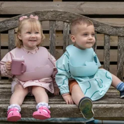 Hot TUM TUM Set de 2 bavoirs Bleu