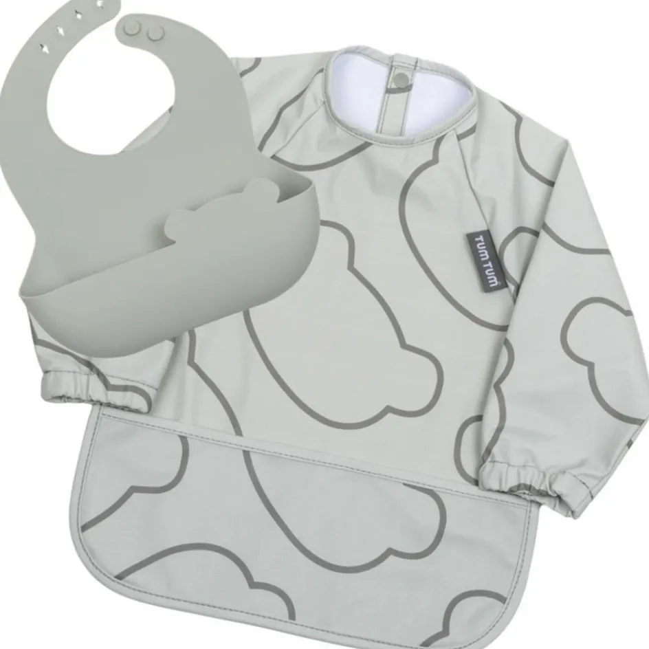 Clearance TUM TUM Set de 2 bavoirs Gris