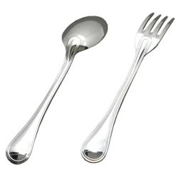 Set de 2 couverts bébé Design personnalisable dans son coffret (métal argenté)|Daniel Crégut Hot