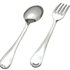 Set de 2 couverts bébé Perles (métal argenté)|Daniel Crégut Best