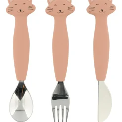 Set de 3 couverts en silicone Mrs. Cat (3 pièces)|Trixie Hot
