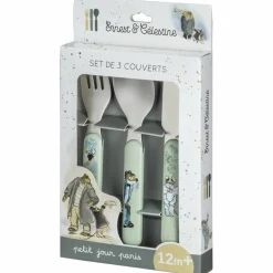 Set de 3 couverts Ernest et Célestine|Petit Jour Paris