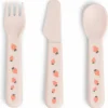 Clearance Done by Deer Set de 3 couverts Foodie Tiny farm Rose