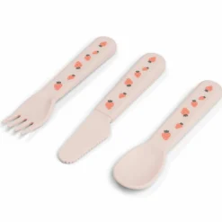 Clearance Done by Deer Set de 3 couverts Foodie Tiny farm Rose