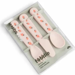 Clearance Done by Deer Set de 3 couverts Foodie Tiny farm Rose