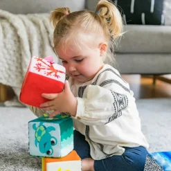 Sale Baby Einstein Set de 4 cubes souples Explore & Discover