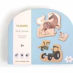 Set de 7 puzzles Animaux de la ferme|Filibabba New