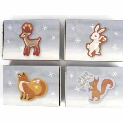 Clearance Filibabba Set de 4 puzzles Wonderful Winter Forest Friends