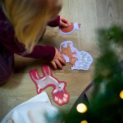 Clearance Filibabba Set de 4 puzzles Wonderful Winter Forest Friends