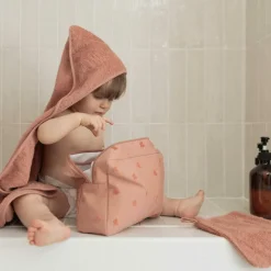 Trois Kilos Sept Set de bain Mini nous Terracotta (70 x 70 cm)