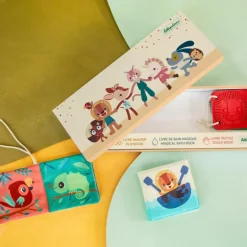 Set de naissance 3 livres sensoriels Jungle|Lilliputiens Hot