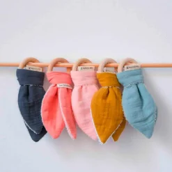 Set de naissance Doudou ballon et anneau de dentition Bleu pétrole (personnalisable)|Les Griottes Discount