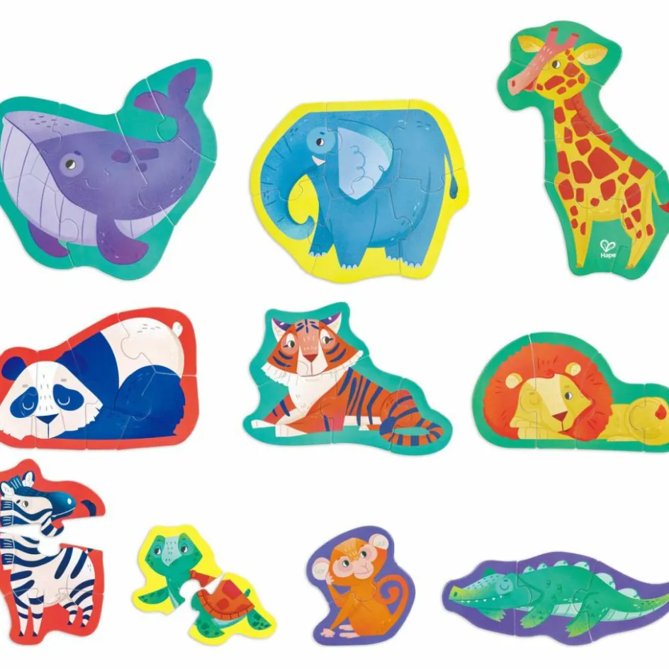 Clearance Hape Set de puzzles Les animaux sauvages