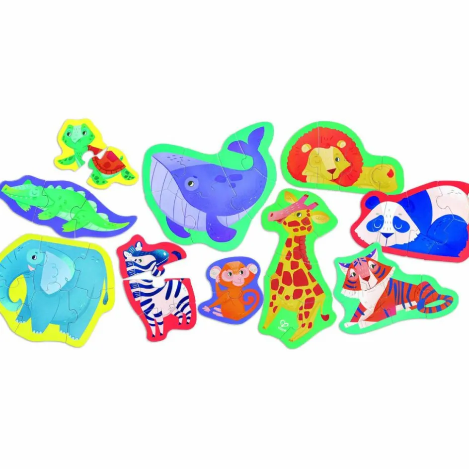 Clearance Hape Set de puzzles Les animaux sauvages