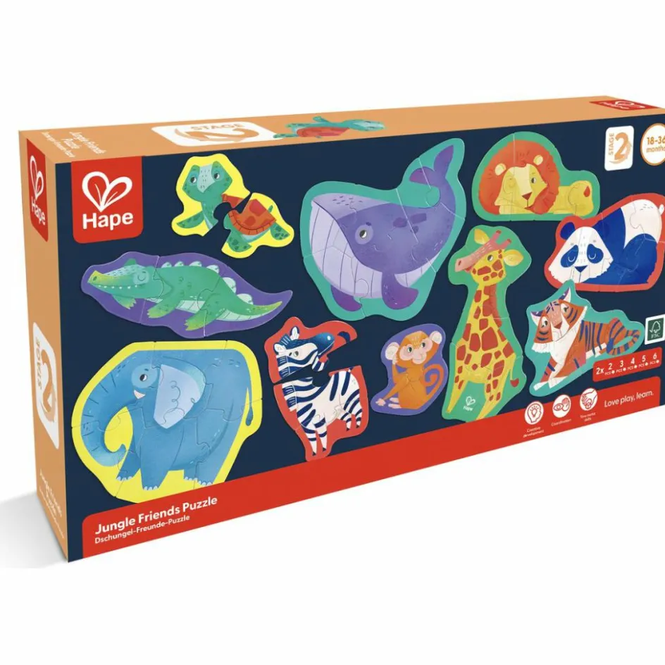Clearance Hape Set de puzzles Les animaux sauvages